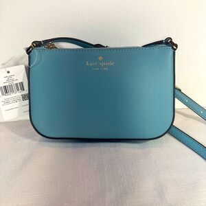 NWT Kate spade Small Crossbody, Saffiano Vegan Leather, Smoky Blue